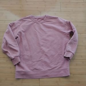 Lululemon women's perfectly oversized sweatshirt pink size 6/8